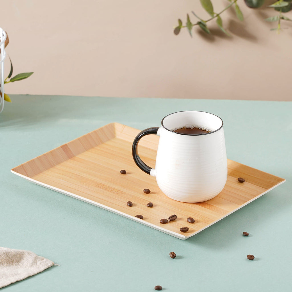 Bamboo Wooden Pattern Tray Nestasia