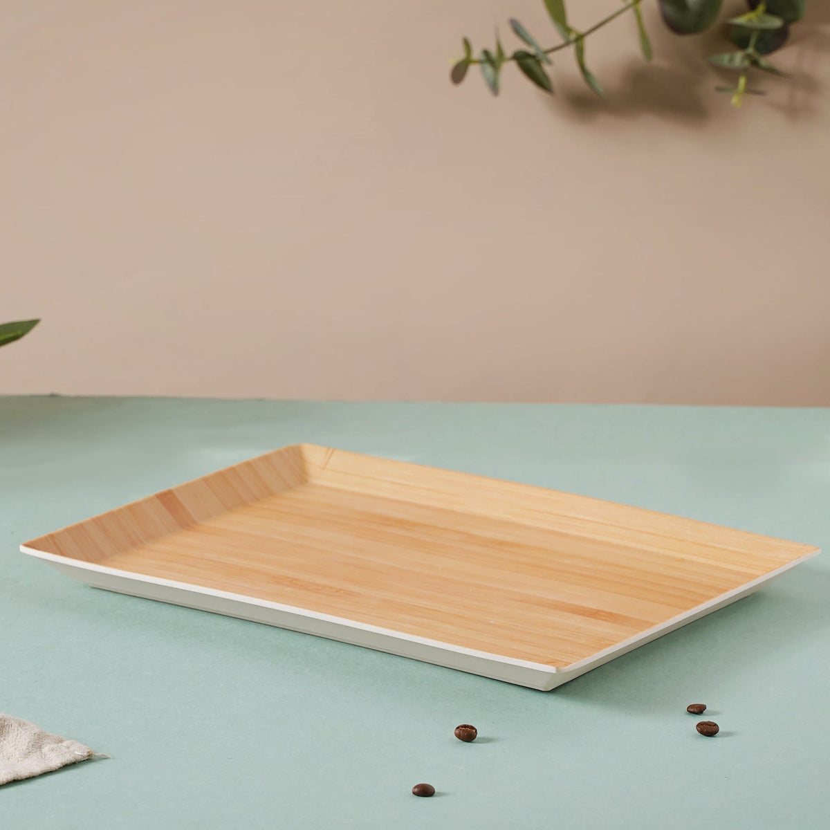 Bamboo Wooden Pattern Tray Nestasia
