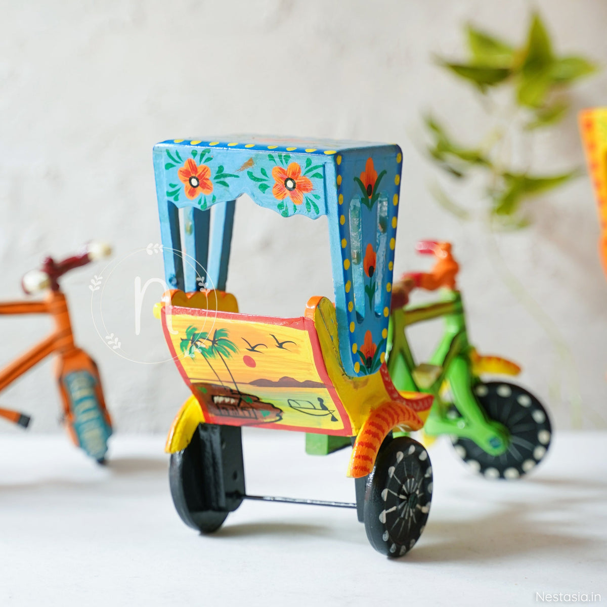 Wooden Rickshaw Nestasia
