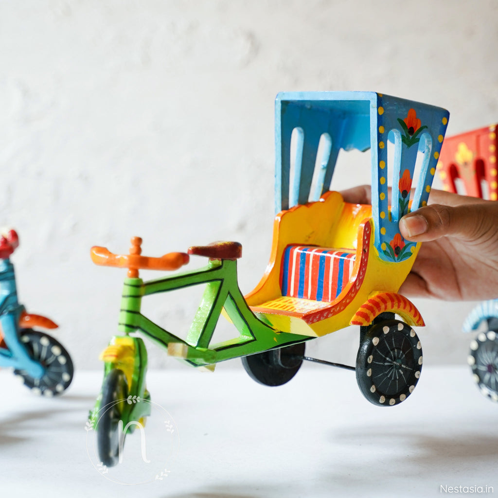 Wooden Rickshaw Nestasia
