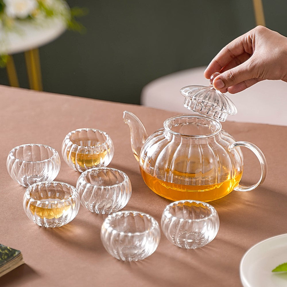 Tea Serving Pot And Cup Set Nestasia