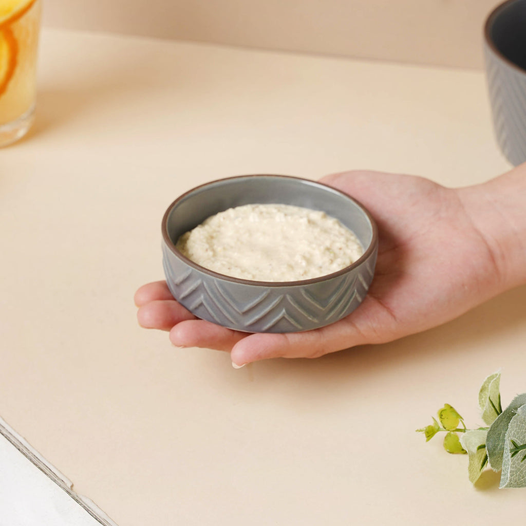 Asphalt Grey Dip Bowl Nestasia