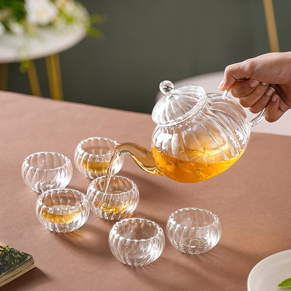 Tea Serving Pot And Cup Set Nestasia