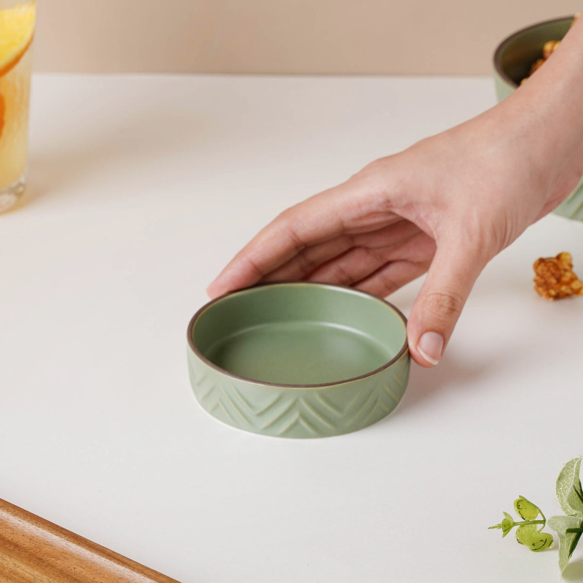 Fern Green Dip Bowl Nestasia