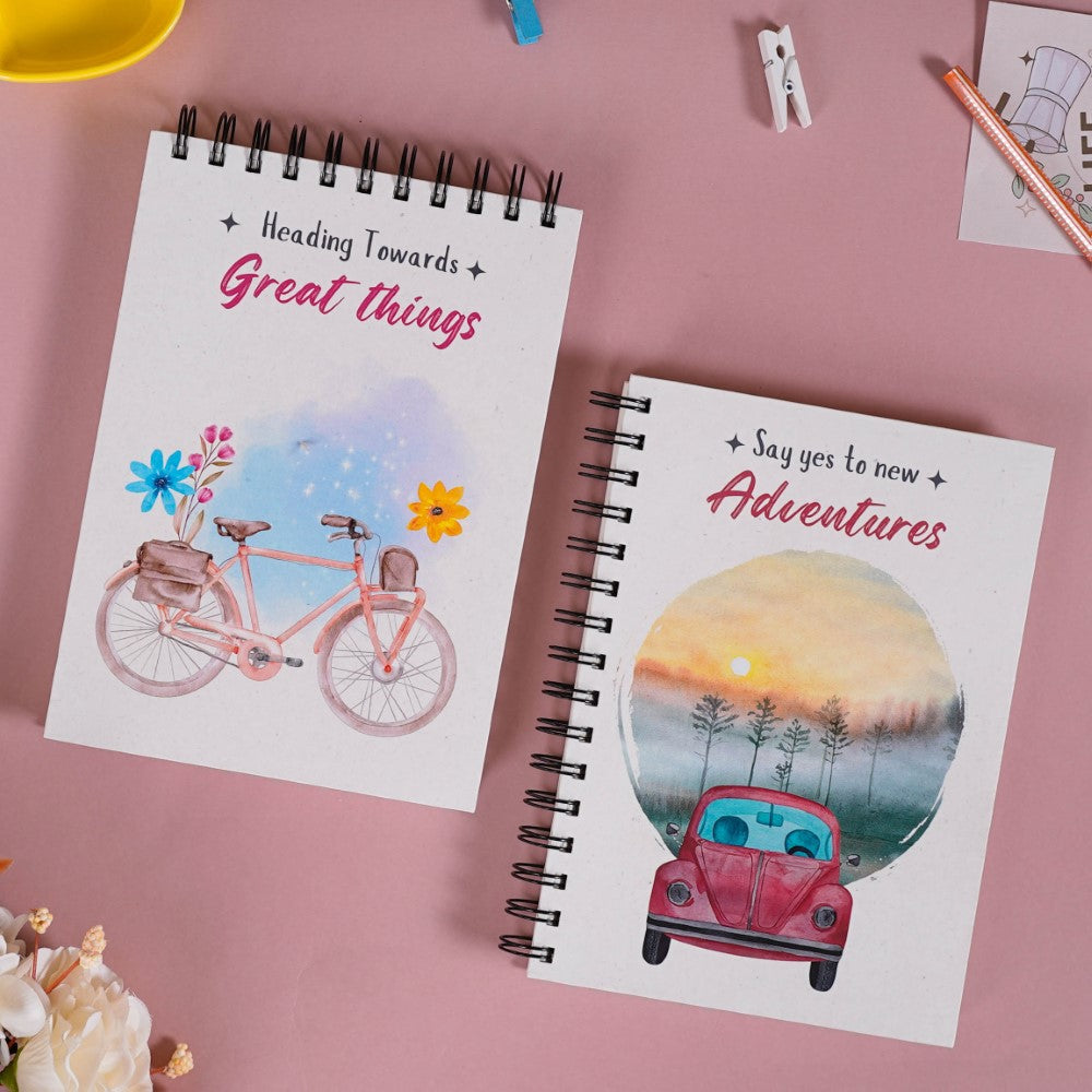Adventurous Spiral Planner And Notepad Set Nestasia