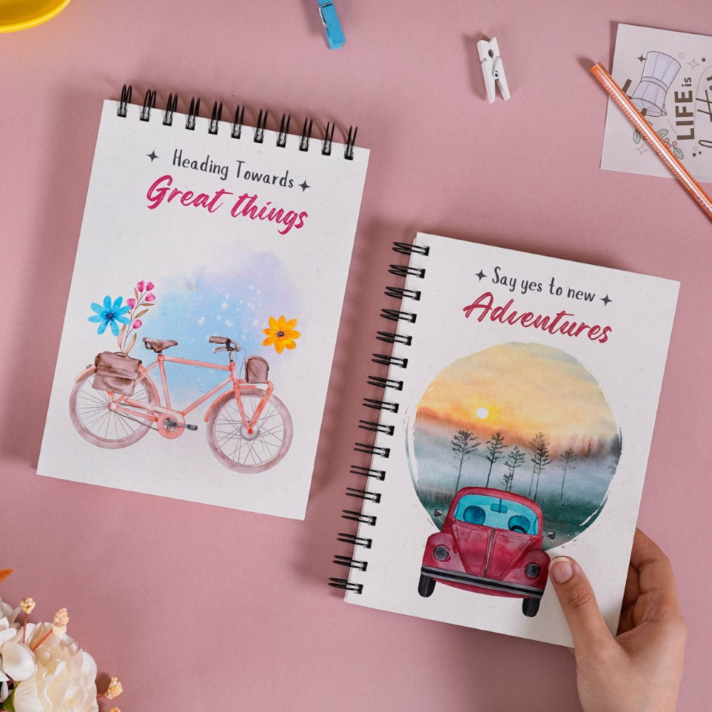 Adventurous Spiral Planner And Notepad Set Nestasia