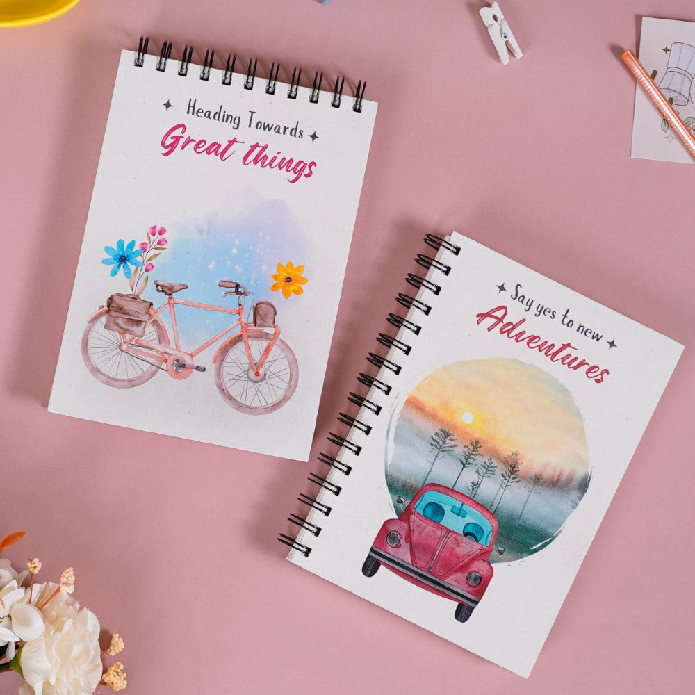 Adventurous Spiral Planner And Notepad Set Nestasia