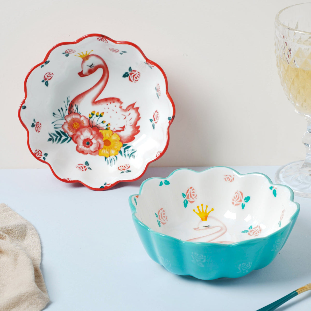 Swan Snack Bowl 400 ml Nestasia