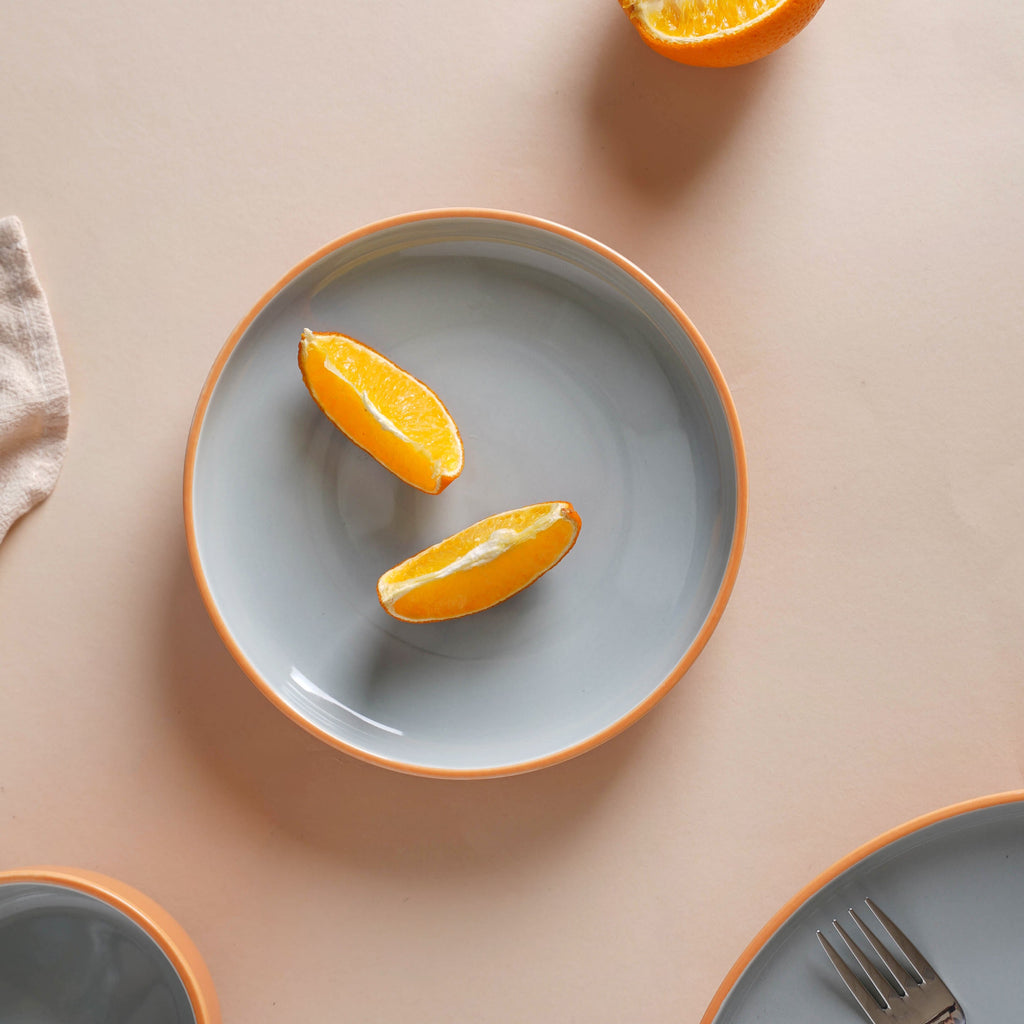 Zoella Snack Plate Grey Nestasia