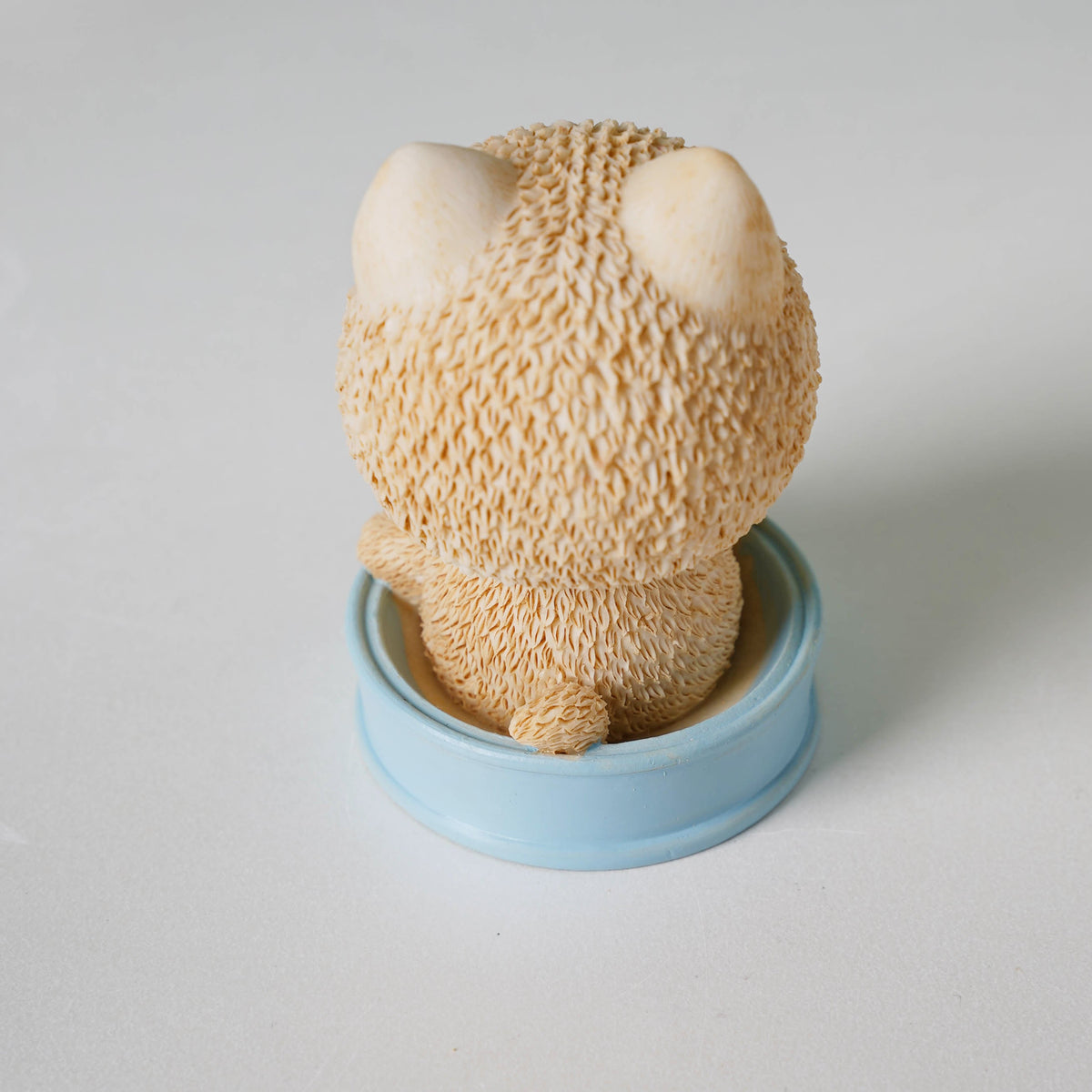 Puppy In A Tub Bobble Head Resin Showpiece Nestasia