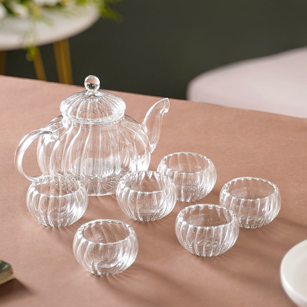 Tea Serving Pot And Cup Set Nestasia
