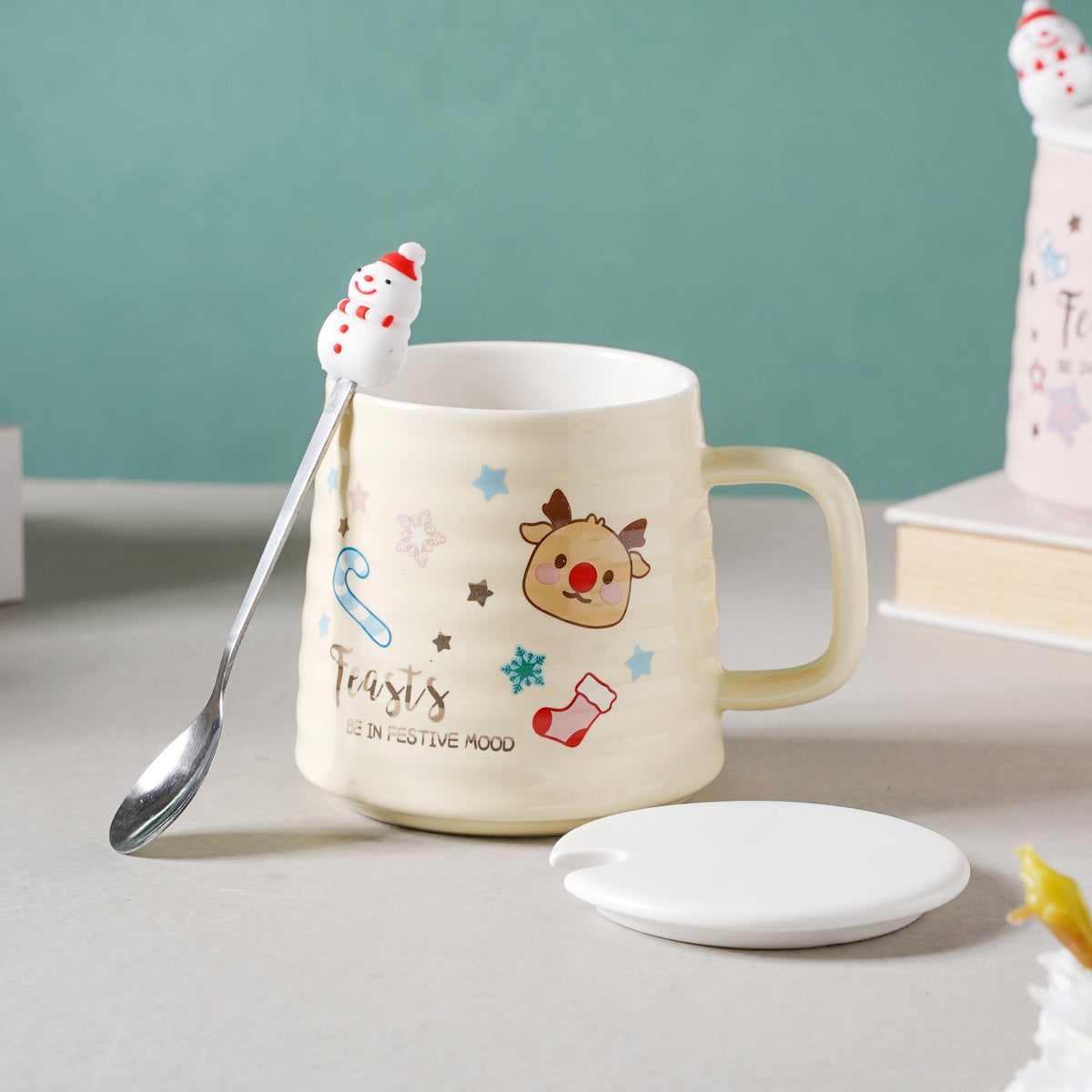 Modern Textured Ceramic Cup Nestasia