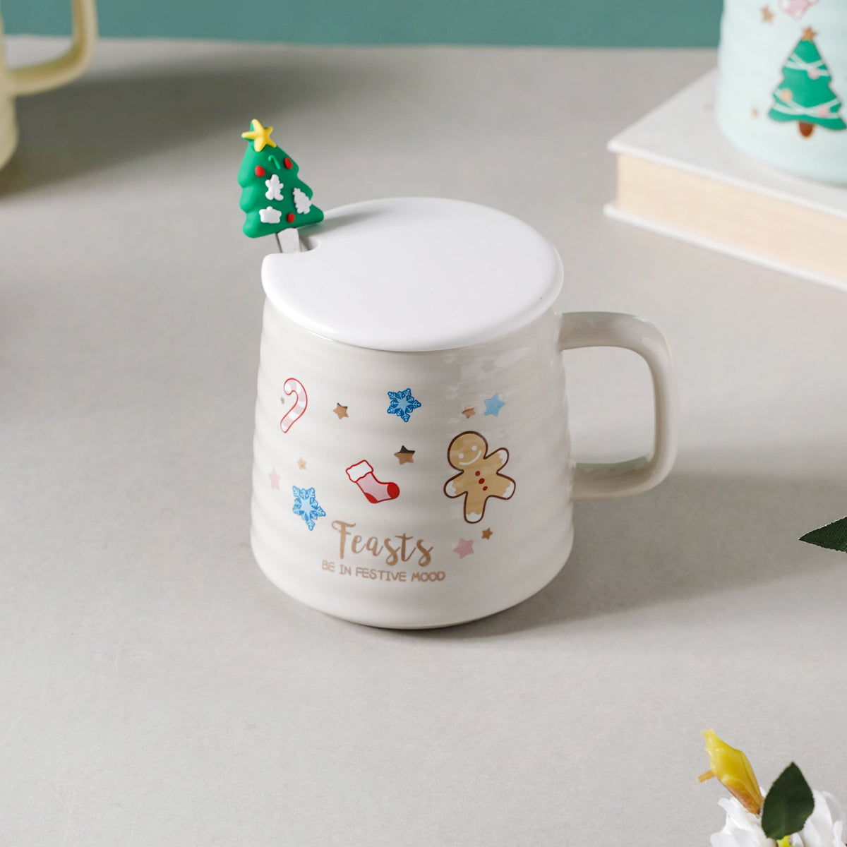 Modern Textured Ceramic Cup Nestasia