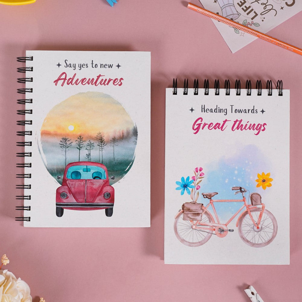 Adventurous Spiral Planner And Notepad Set Nestasia