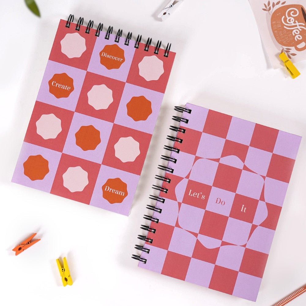 Hardbound Spiral Planner & Notepad Set Nestasia