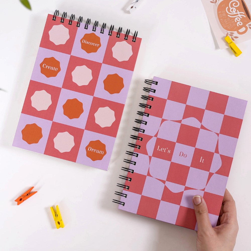 Hardbound Spiral Planner & Notepad Set Nestasia