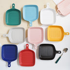 Dark Blue Ceramic Grill Plate Nestasia