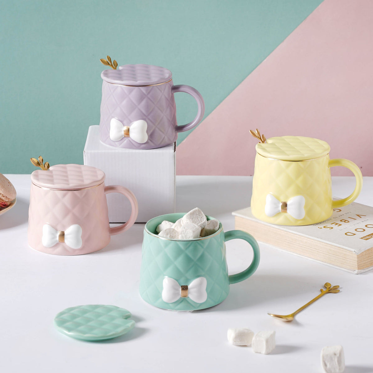 Textured Bow Cup Nestasia