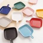 Dark Blue Ceramic Grill Plate Nestasia