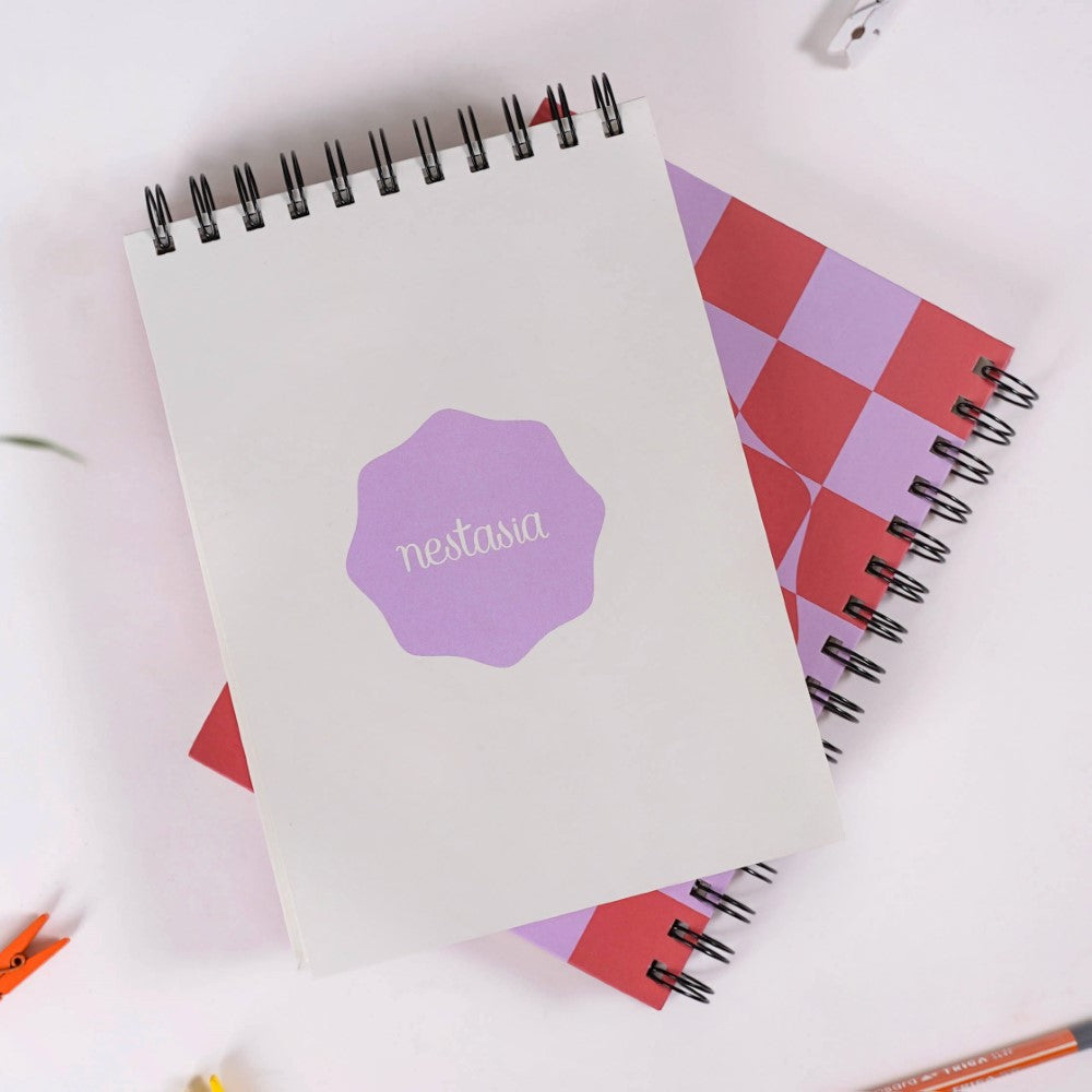 Hardbound Spiral Planner & Notepad Set Nestasia