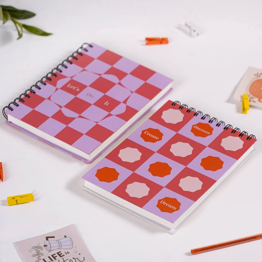 Hardbound Spiral Planner & Notepad Set Nestasia