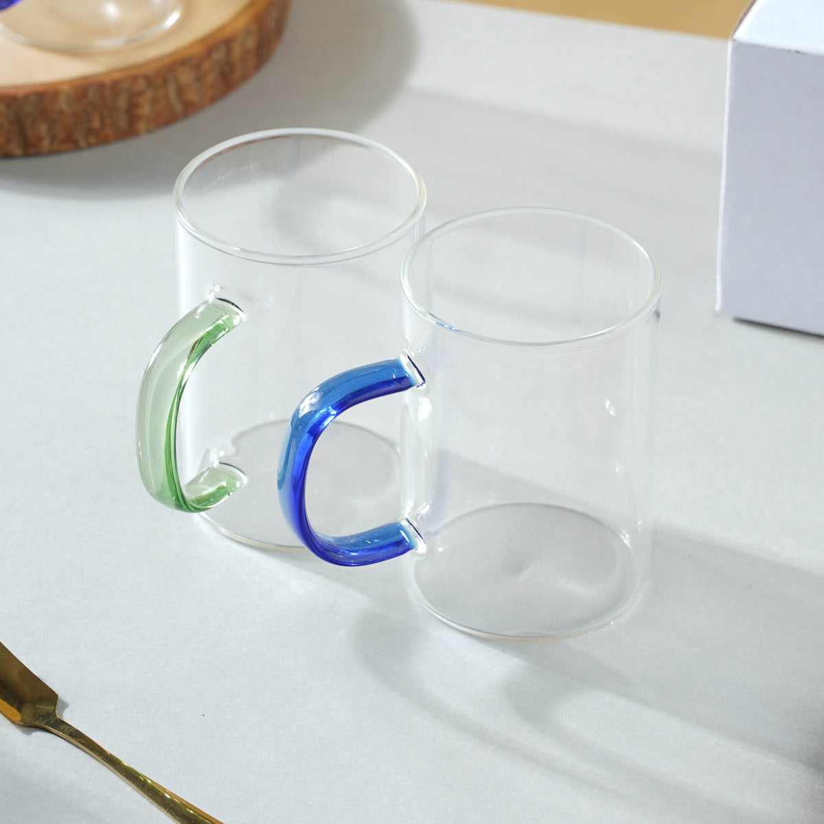 Transparent Tea Cup Set of 2 Nestasia