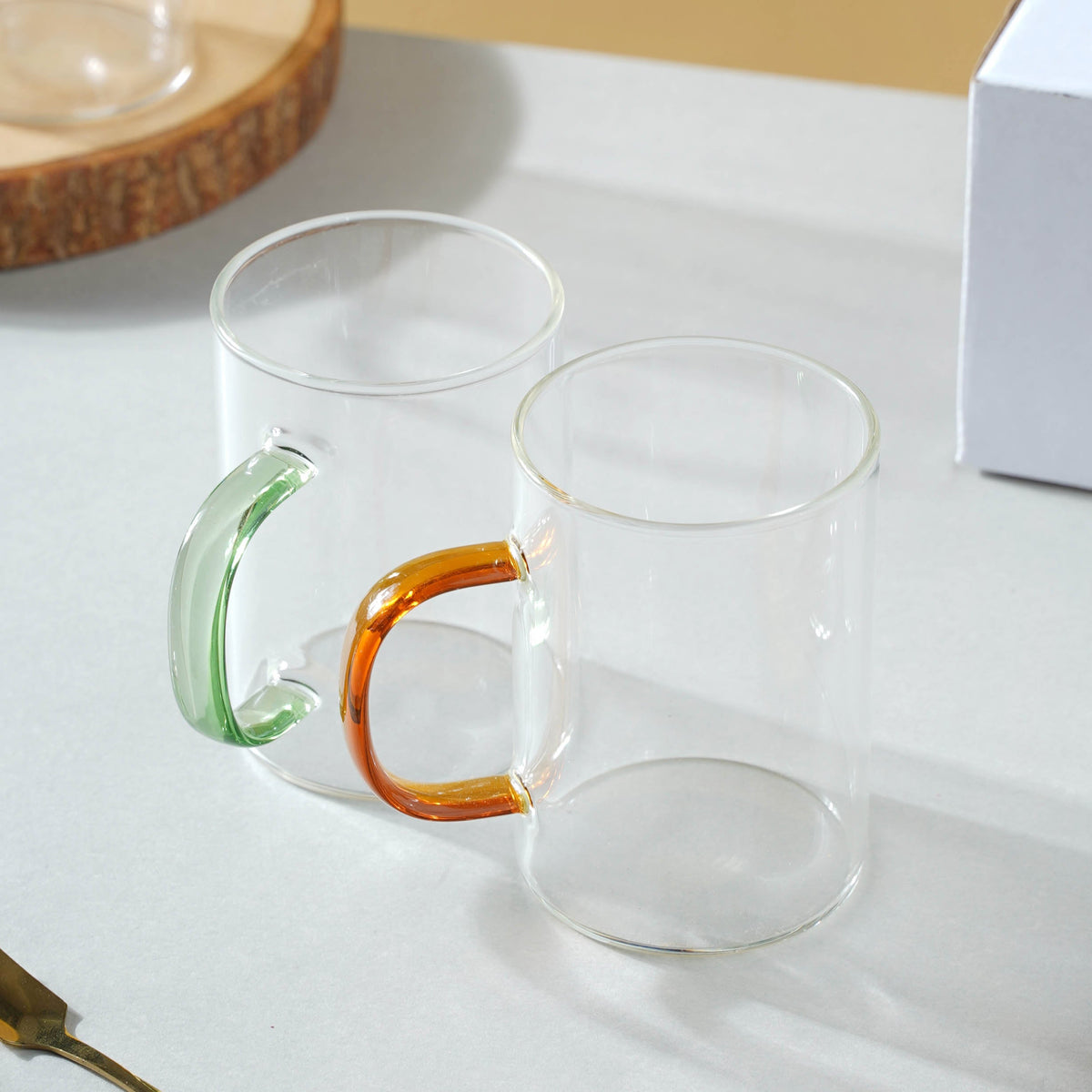 Transparent Tea Cup Set of 2 Nestasia