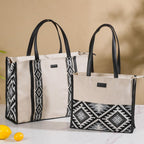 Nahua Canvas Magazine Tote Bag Set Of 2 Nestasia