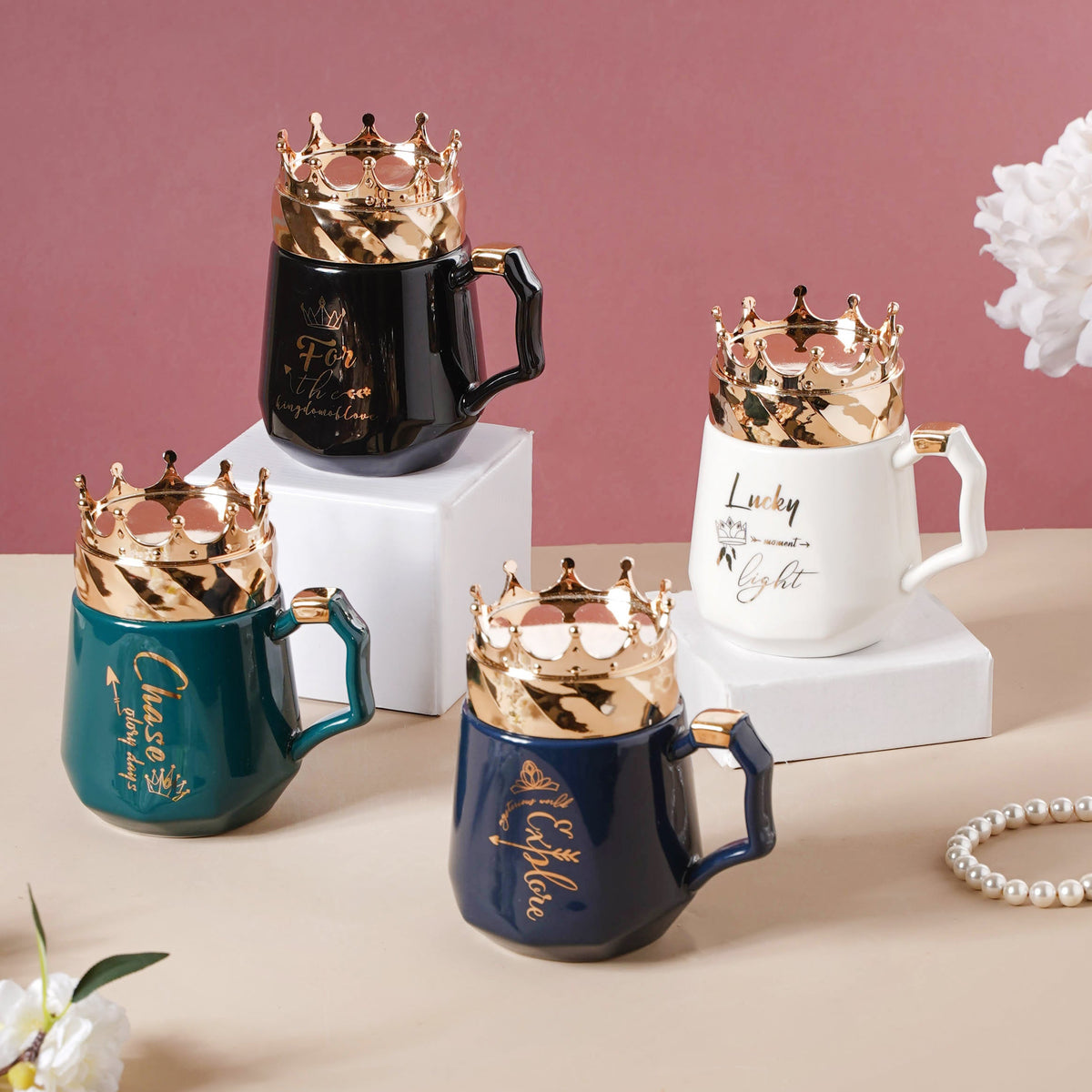 Mug With A Crown Lid Nestasia