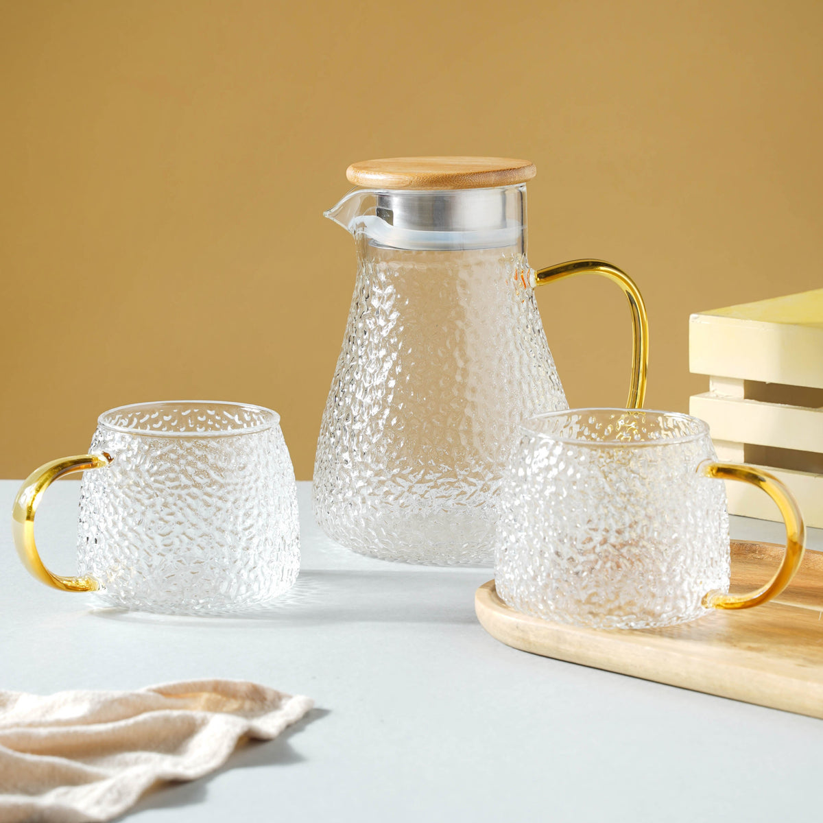 Glass Tea Set With Kettle Nestasia