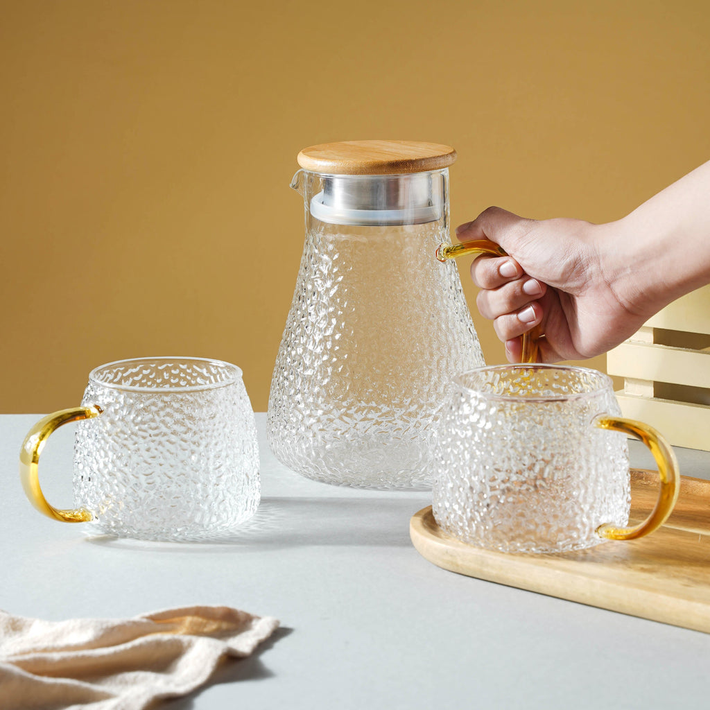 Glass Tea Set With Kettle Nestasia