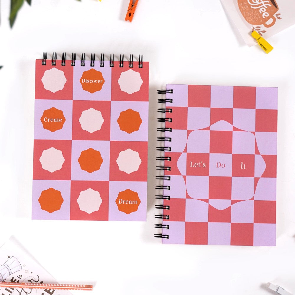 Hardbound Spiral Planner & Notepad Set Nestasia
