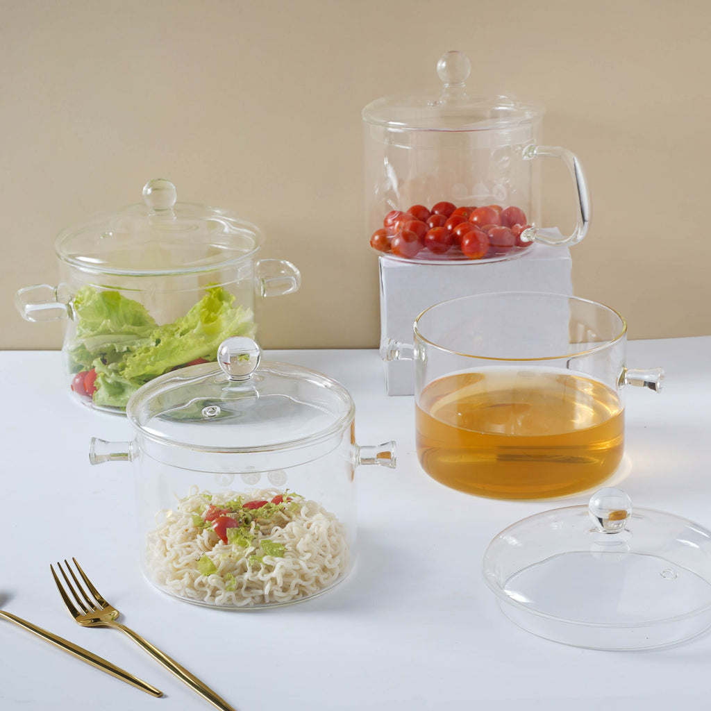 Glass Stew Pot 1500ml Nestasia