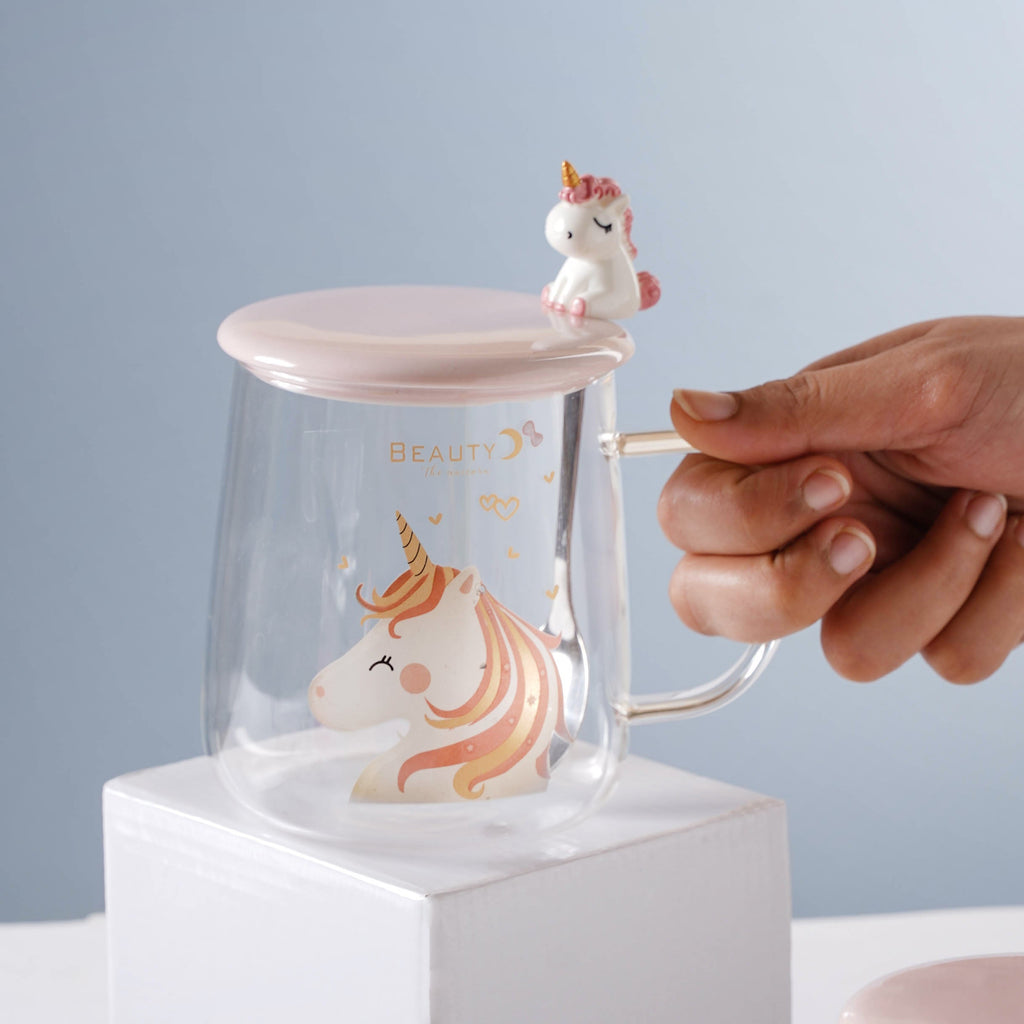 Unicorn Glass Mug Nestasia