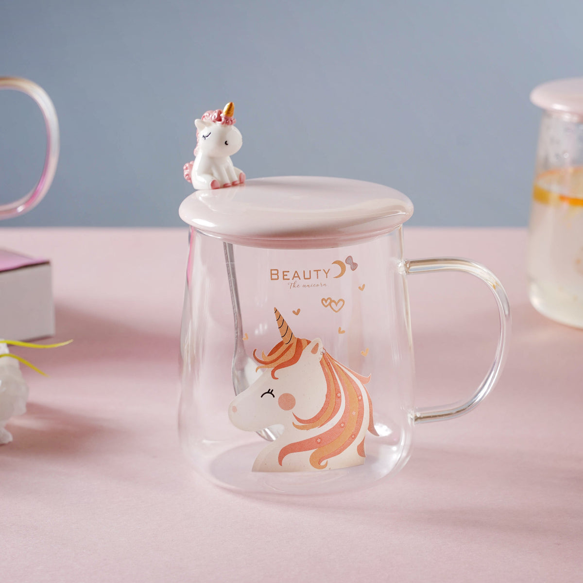 Unicorn Glass Mug Nestasia