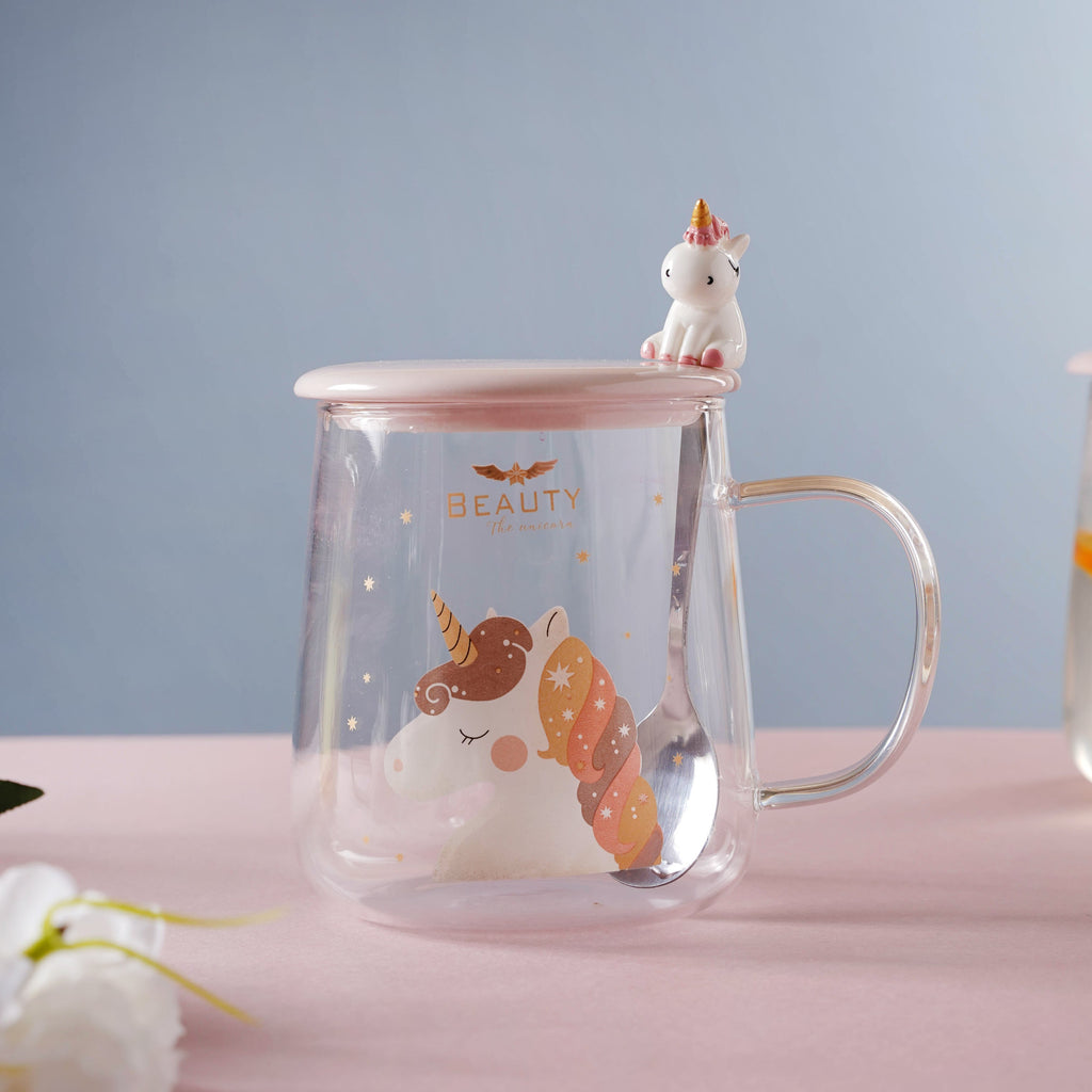 Unicorn Glass Mug Nestasia