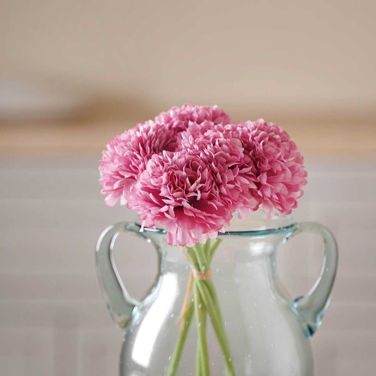 Artificial Pink Petal Flower Nestasia