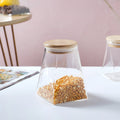 Glass Jar With Wooden Lid - Medium Nestasia