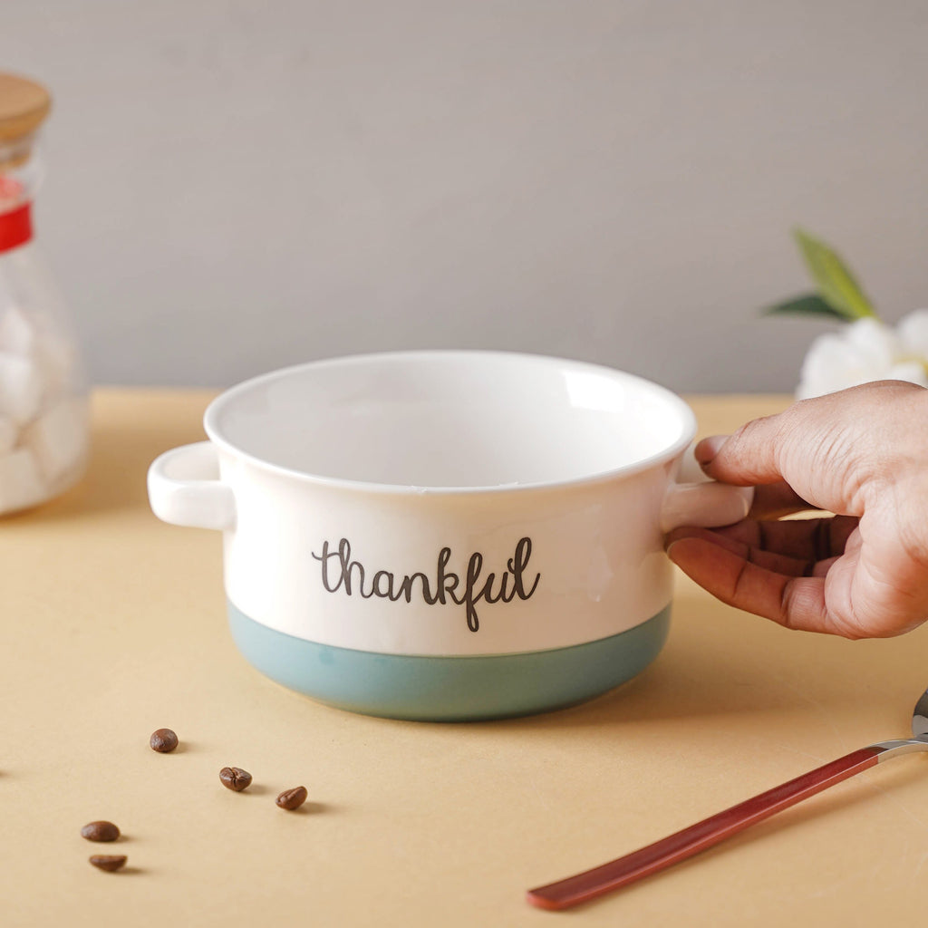 Ceramic Bowl With Handle Nestasia