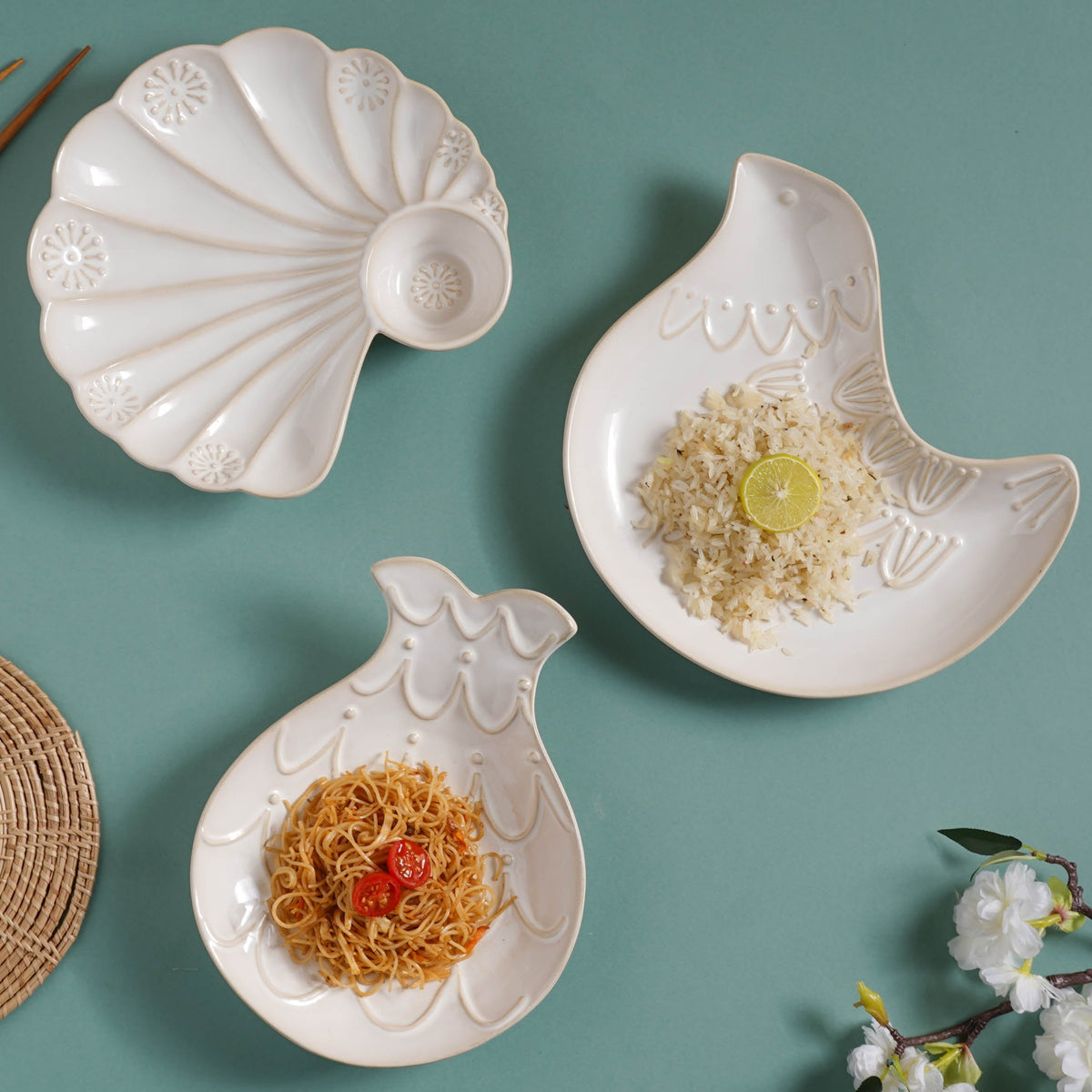 Birdy Snack Plate 9 Inch Nestasia