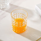 Starcut Textured Small Drinkware Glass Set Of 6 250 ml Nestasia