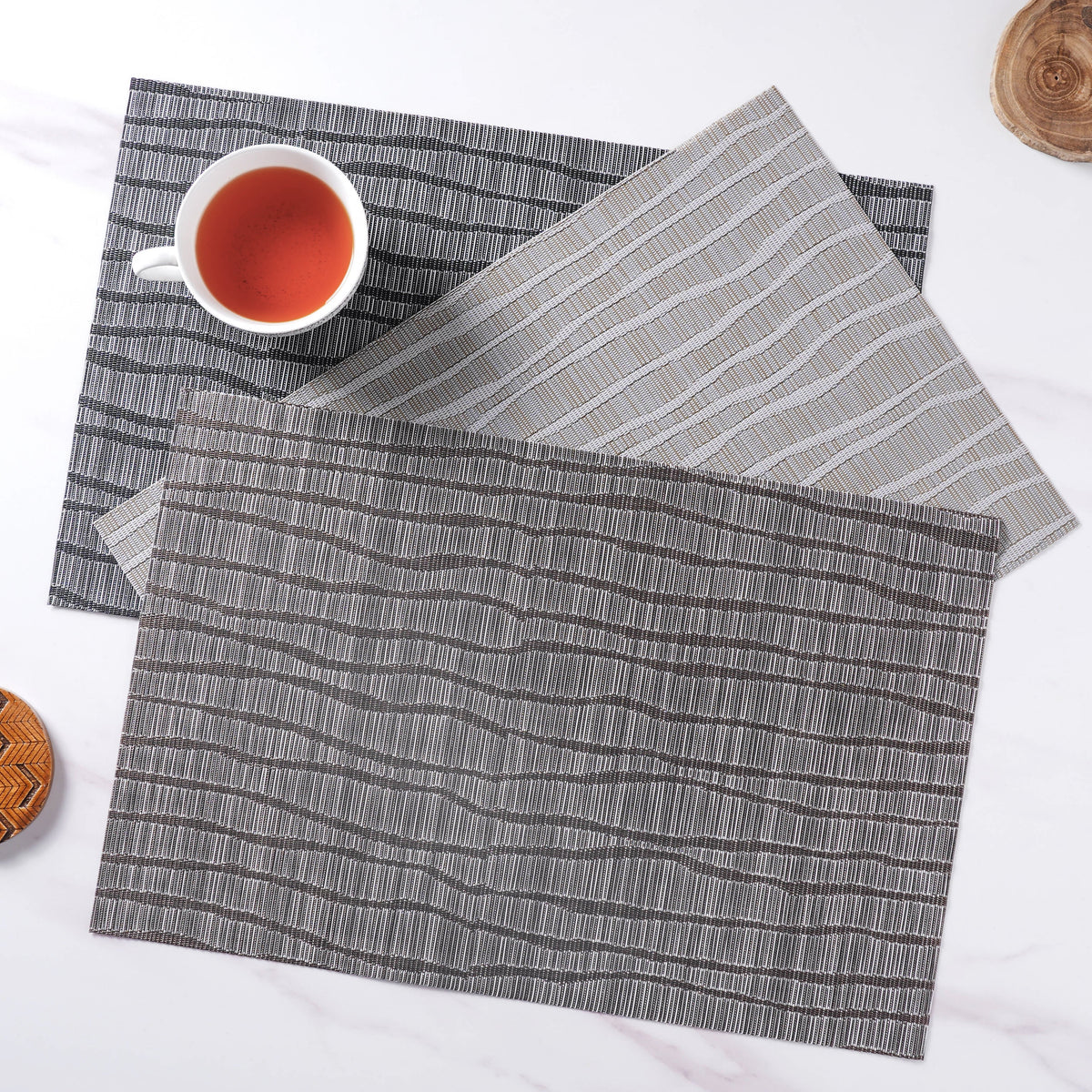 Leather Placemat Set Nestasia