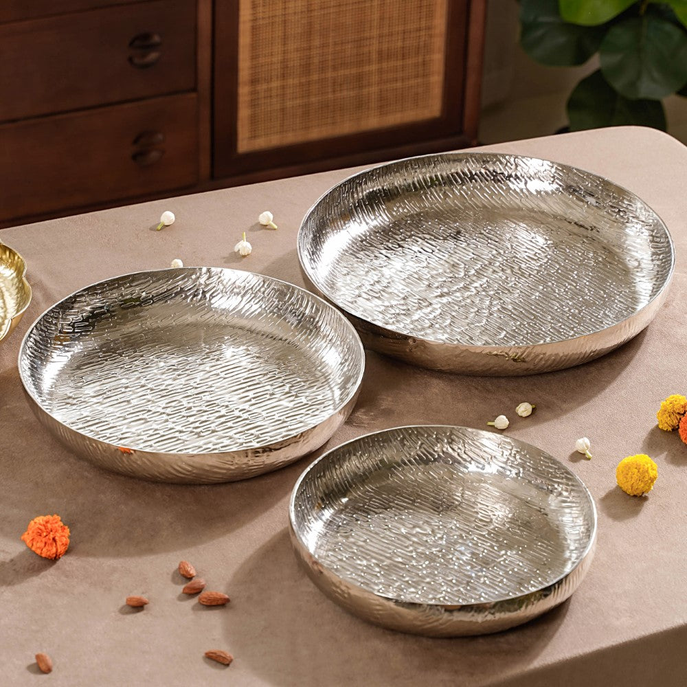 Silver Urli Set Of 3 Nestasia