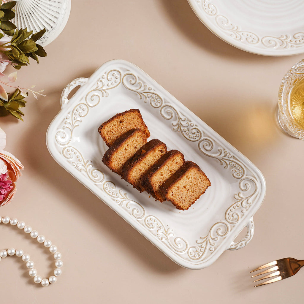 Faye Rectangular Baking Plate 10 Inch Nestasia
