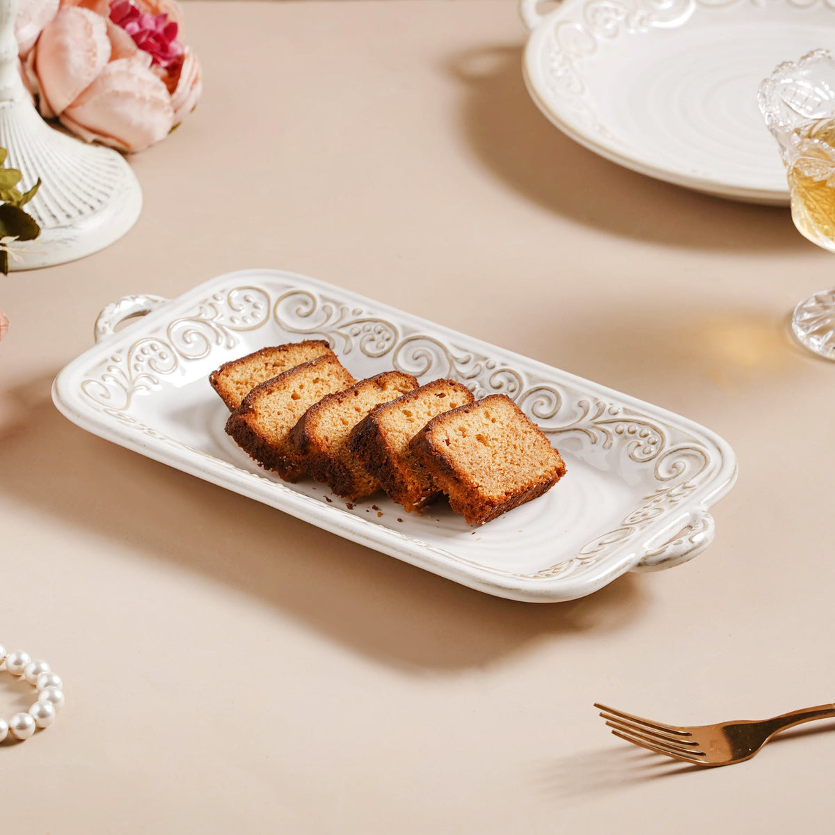 Faye Rectangular Baking Plate 10 Inch Nestasia