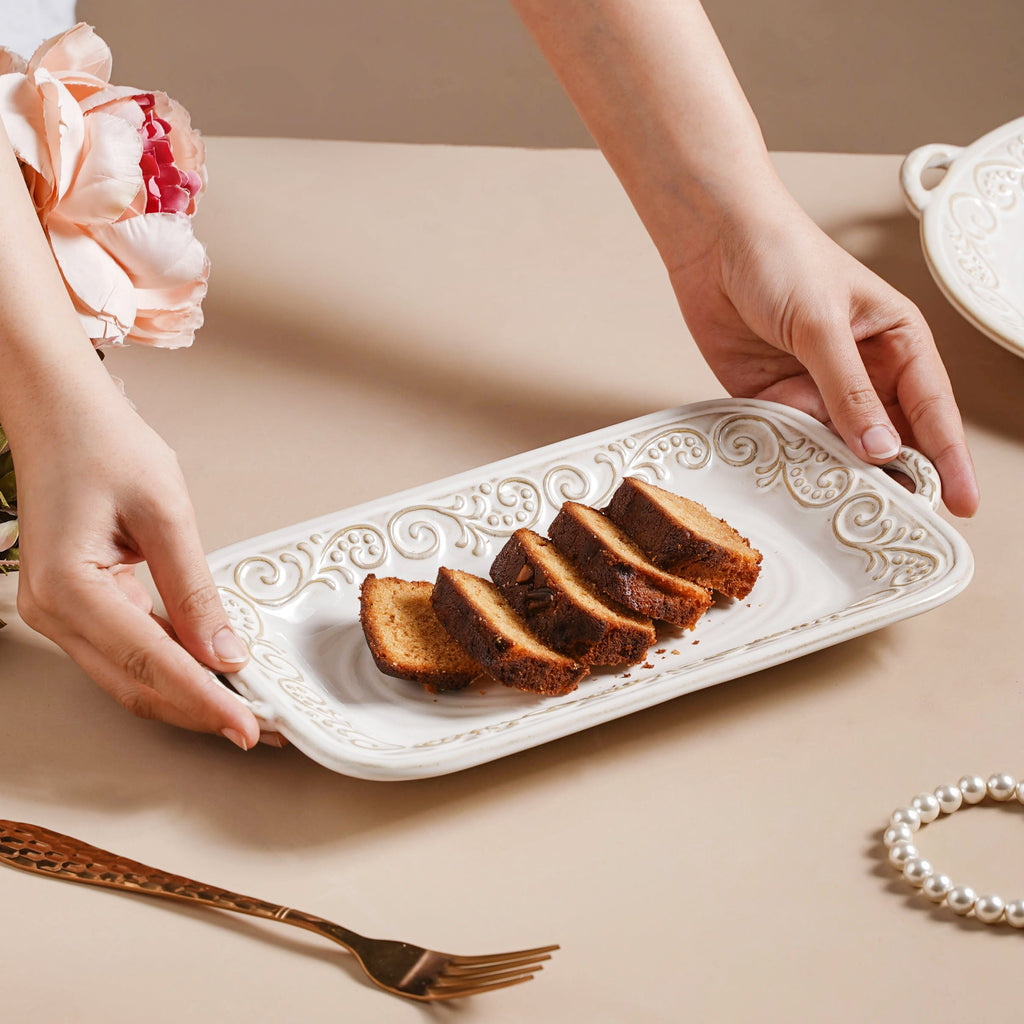 Faye Rectangular Baking Plate 10 Inch Nestasia