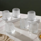 Rotating Drinking Glass Set Of 6 150ml Nestasia