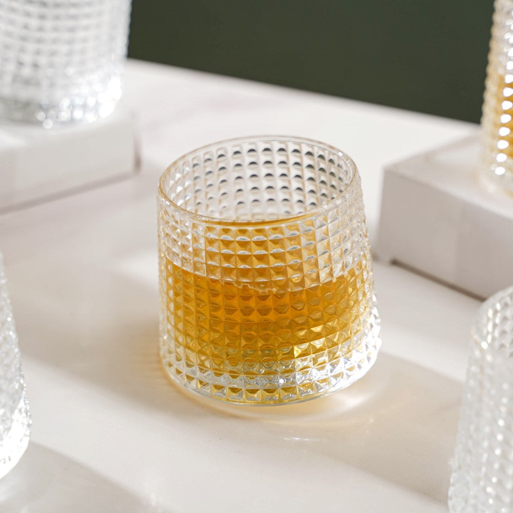 Rotating Drinking Glass Set Of 6 150ml Nestasia