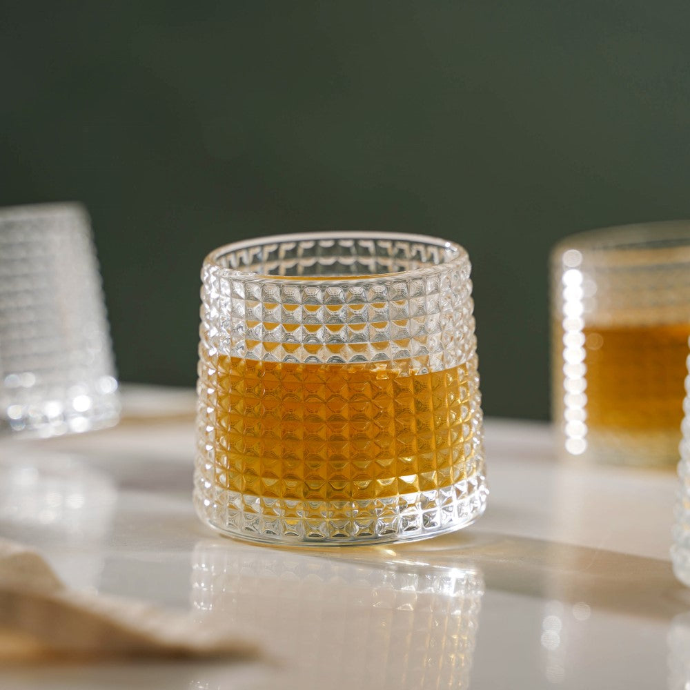 Rotating Drinking Glass Set Of 6 150ml Nestasia