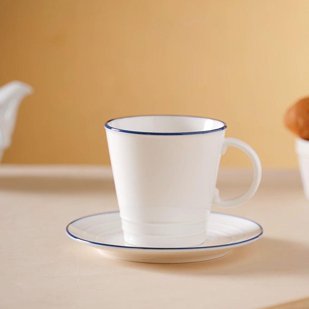 White Mug-Plate Set Nestasia